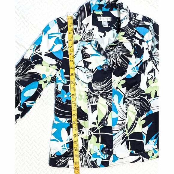 FINAL DAYS $5 Christopher & Banks Tropical Print Blazer - CLOSET CLOSING - Picture 5 of 7